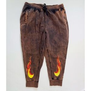 Nike Flame Have a‎ Nice Day Graphic Brown Joggers XXL